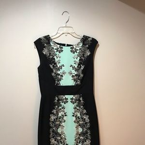 Black & Mint Green Dress